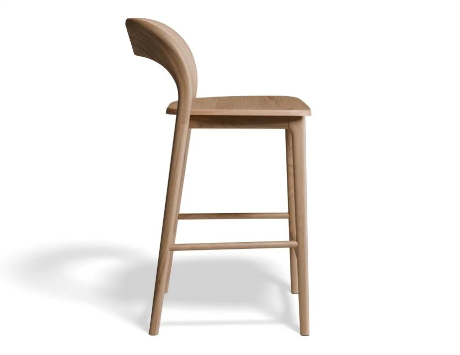 Mia Stool - Natural - 75cm Seat Height (Bar Bench Height)