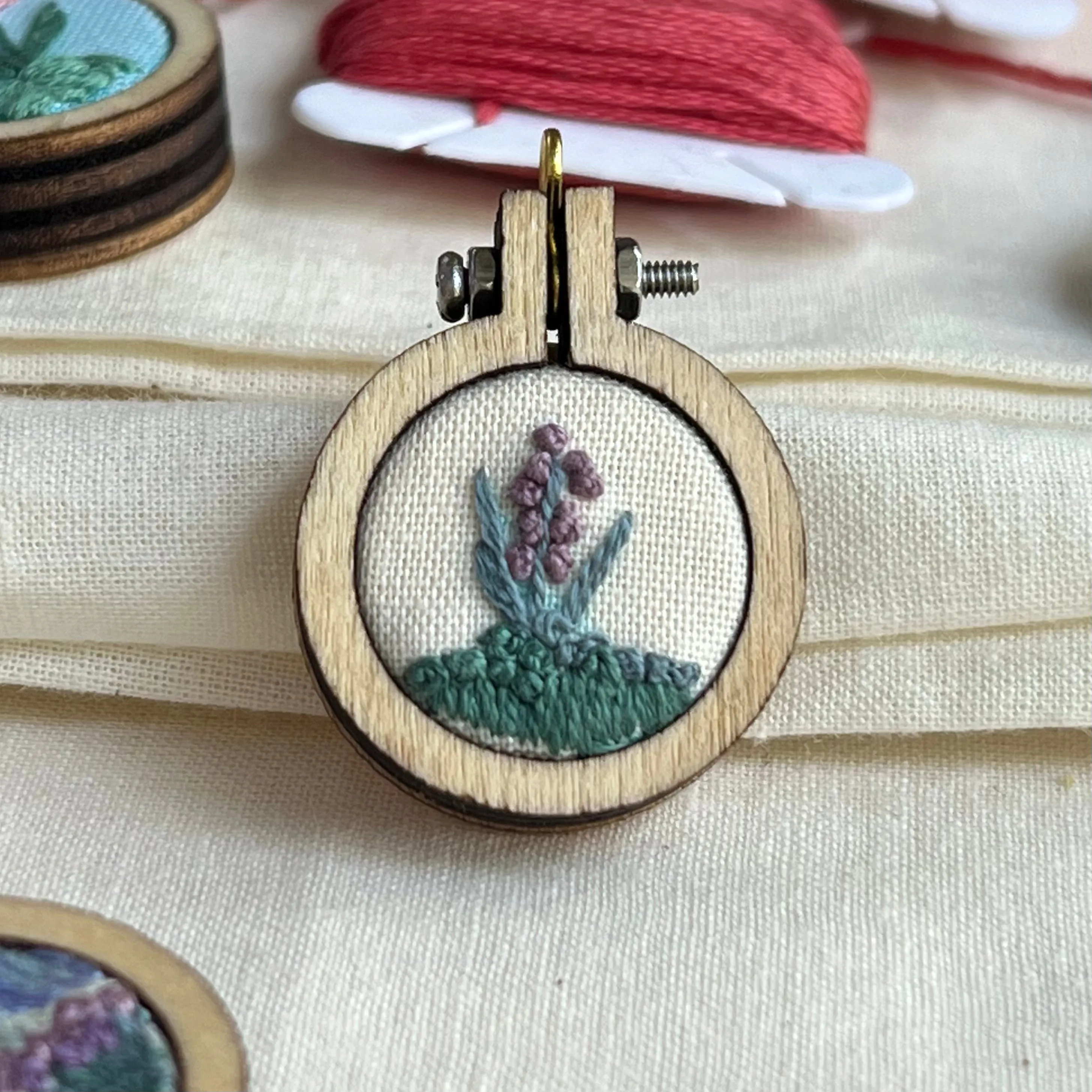 Mini Embroidered Necklaces - Choose your Favorite