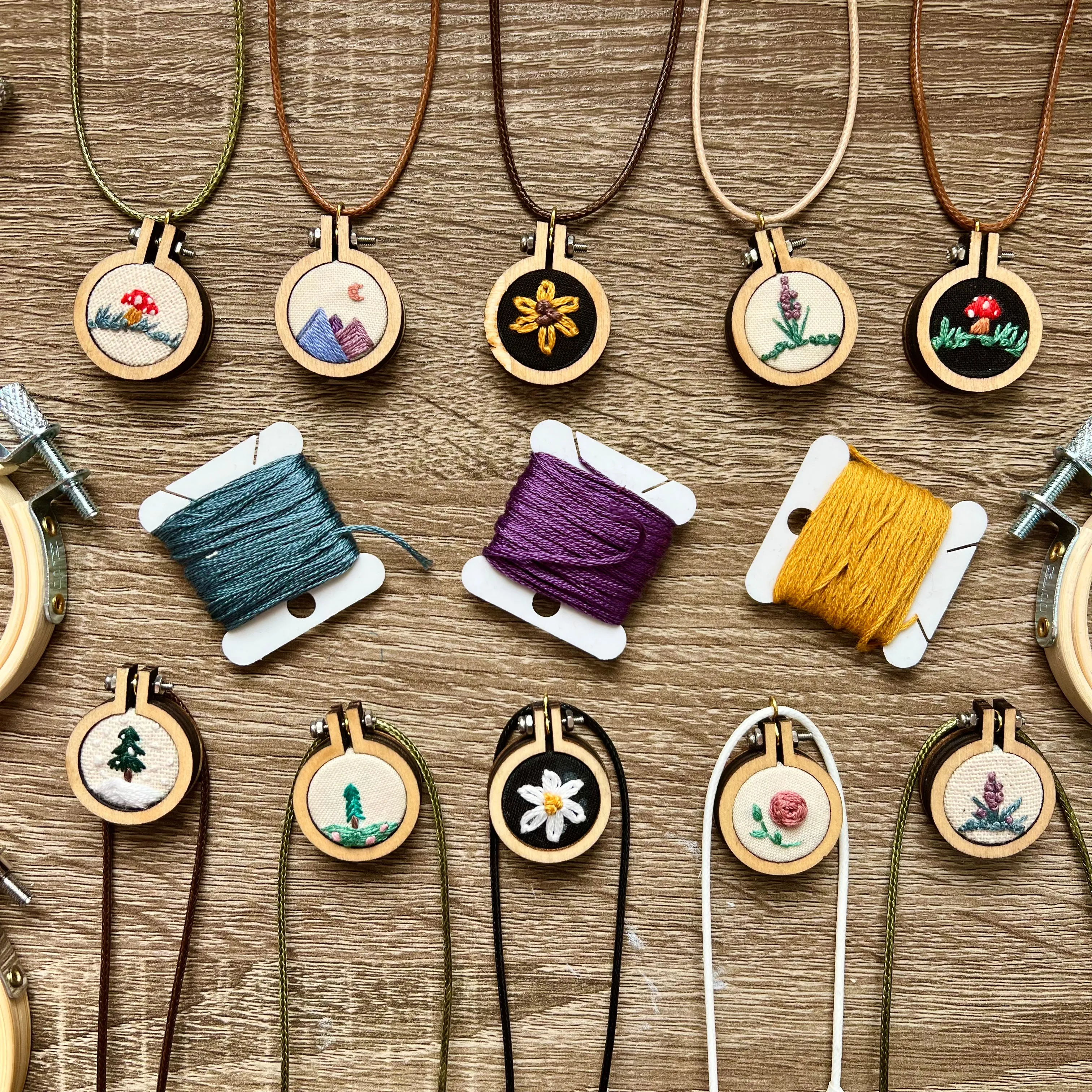 Mini Embroidered Necklaces (latest collection) - Choose your Favorite