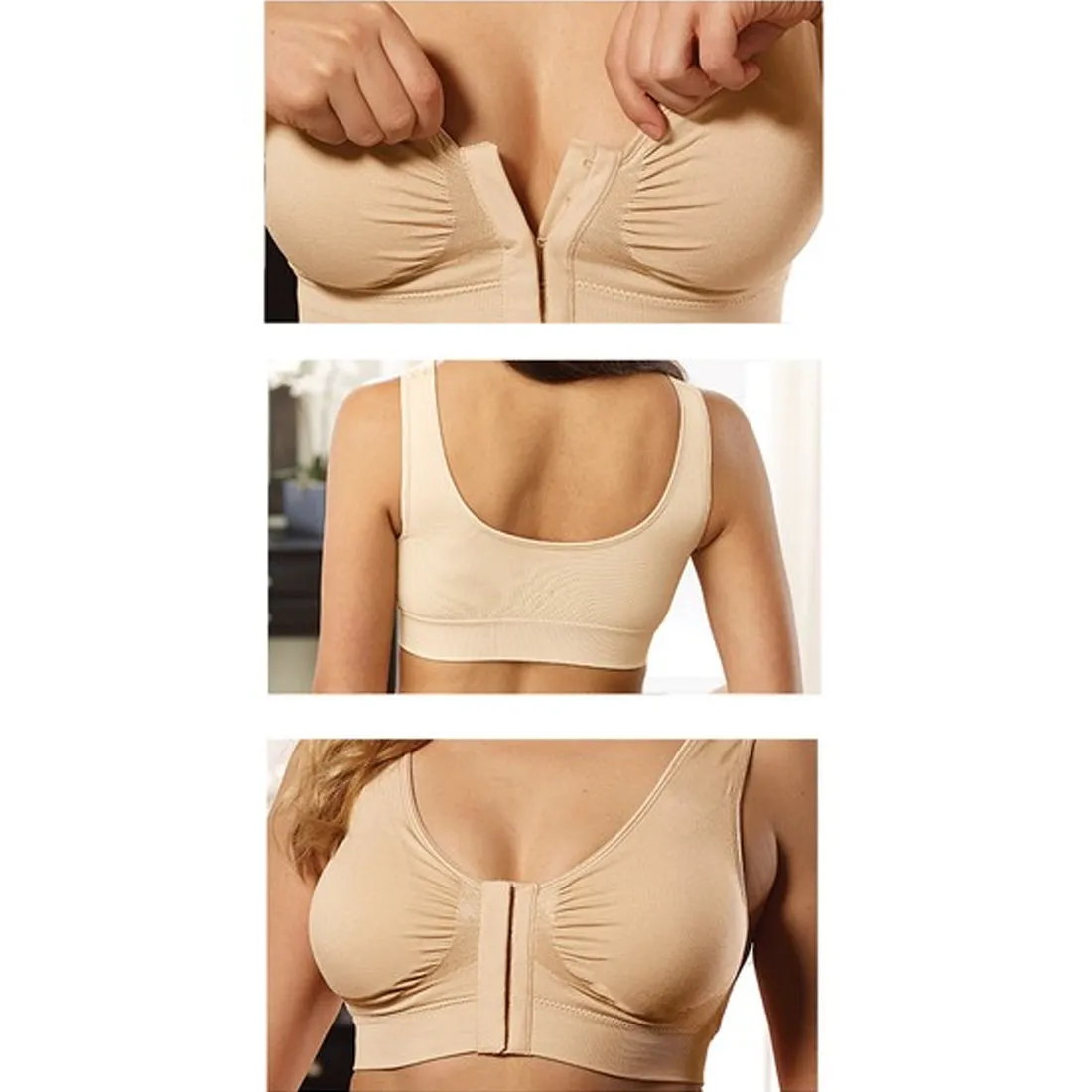 Miracle Bamboo Comfort Bra Deluxe - Set of 3 - Large (37-40")