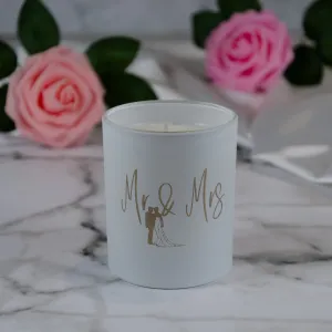 'Mr & Mrs' - Medium Candle