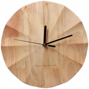 Natural Modern Wooden Clock