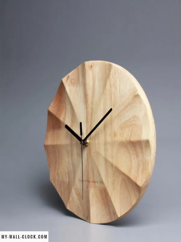 Natural Modern Wooden Clock