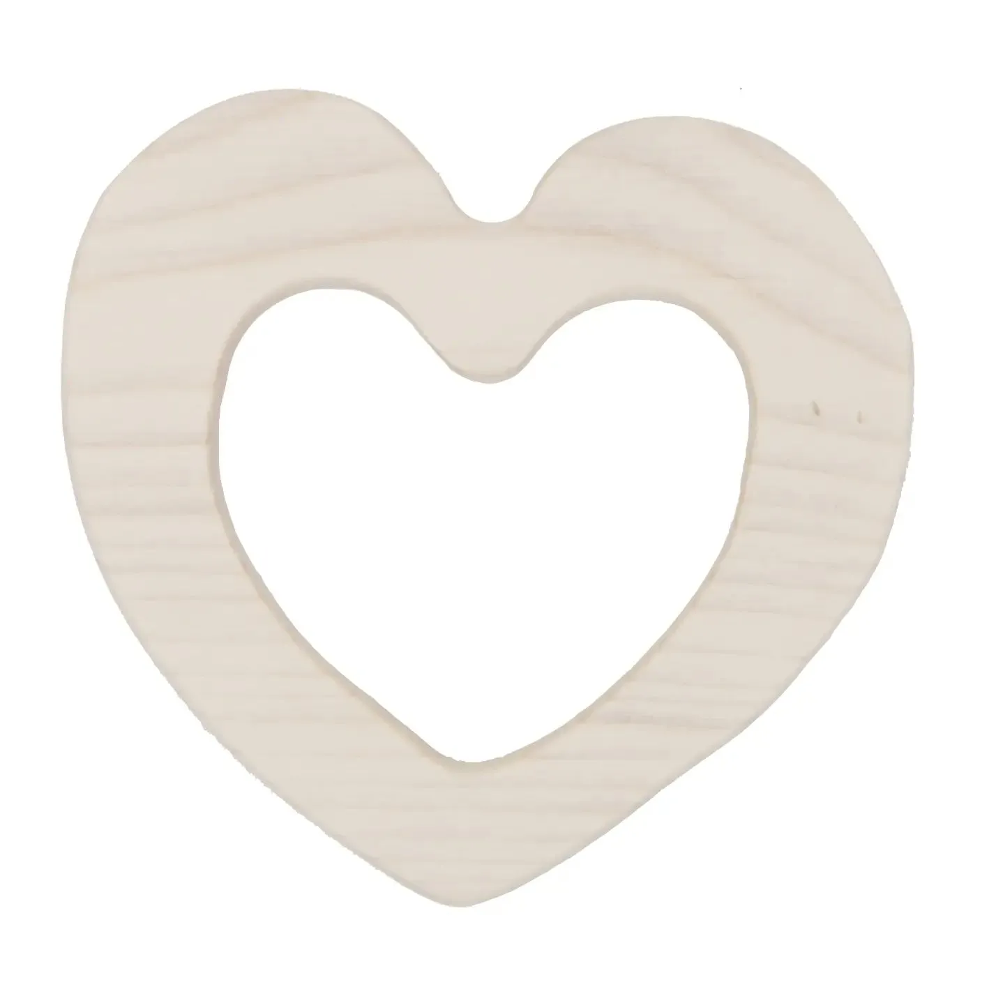 Natural Wooden Teether Heart