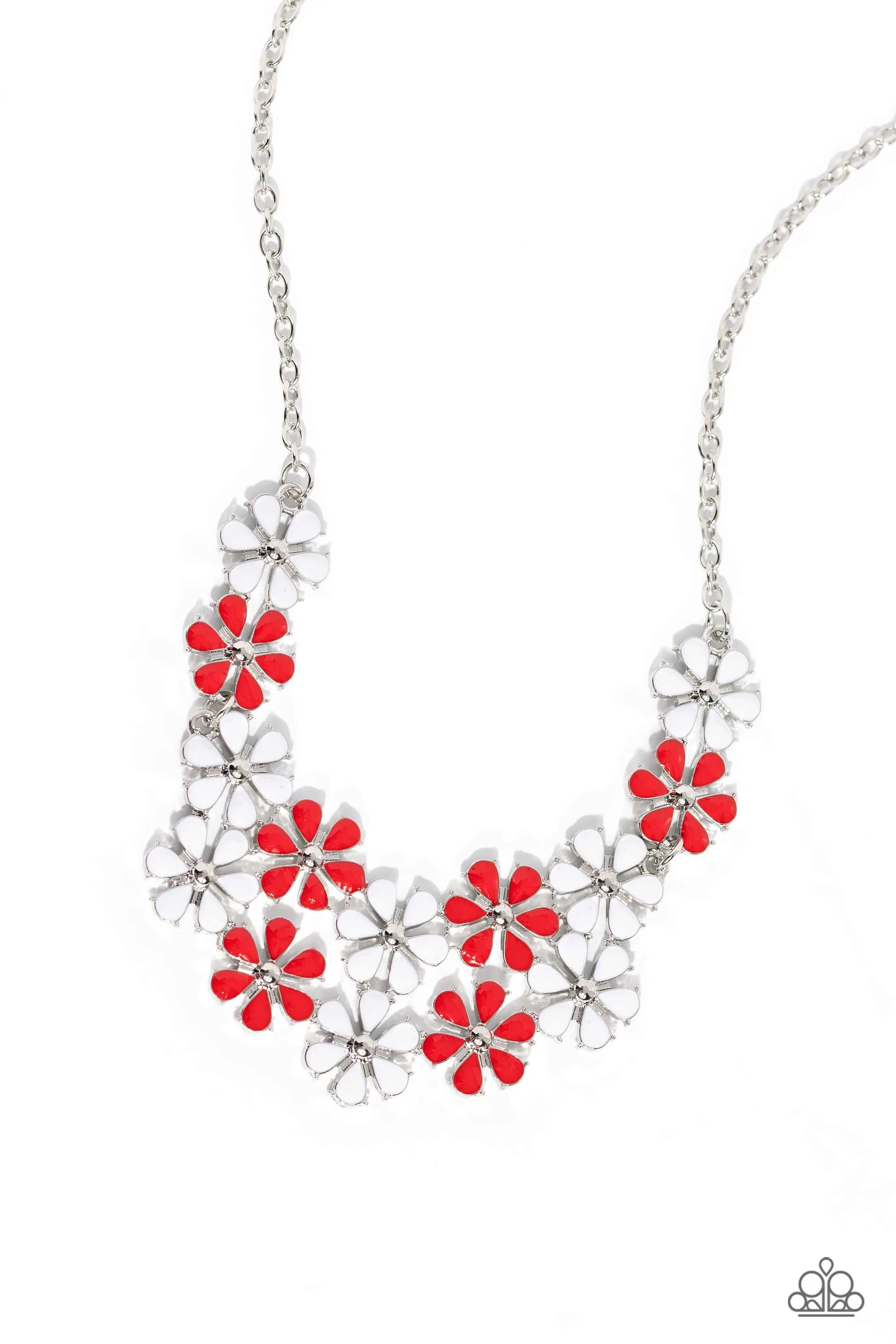 Necklaces Floral Fever - Red SET49