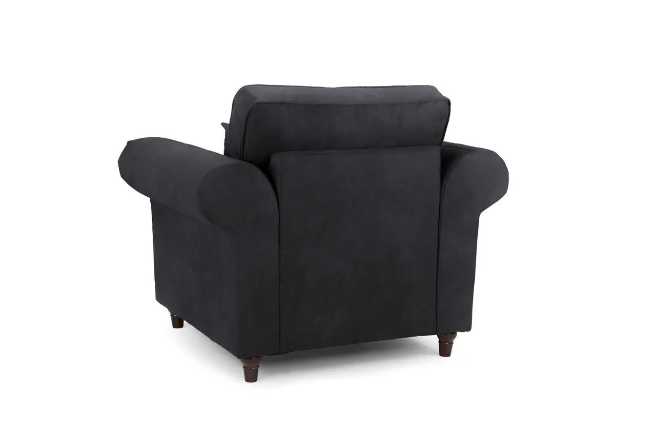 Oakland Sofa - Charcoal Armchair - 115 CM