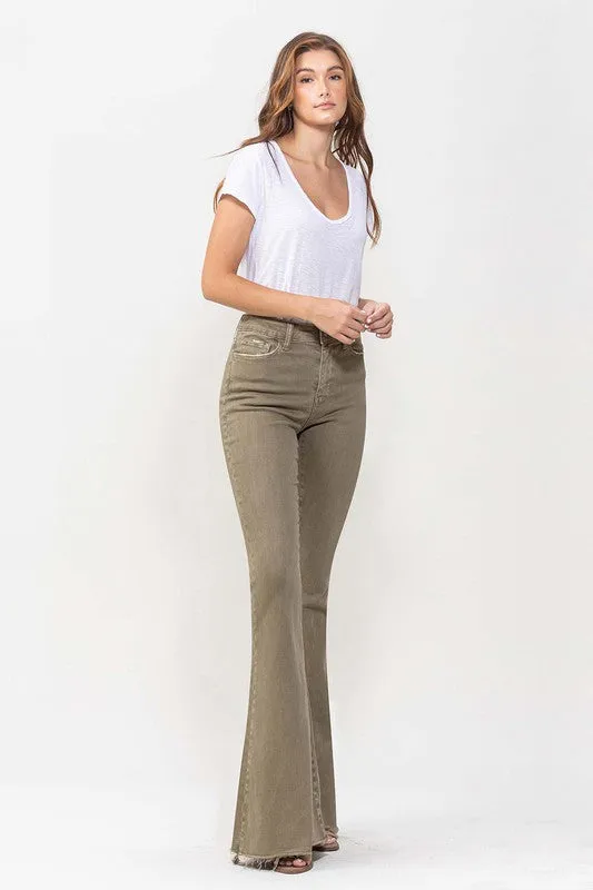 Olive High Rise Super Flare