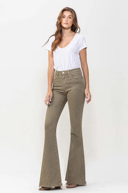 Olive High Rise Super Flare