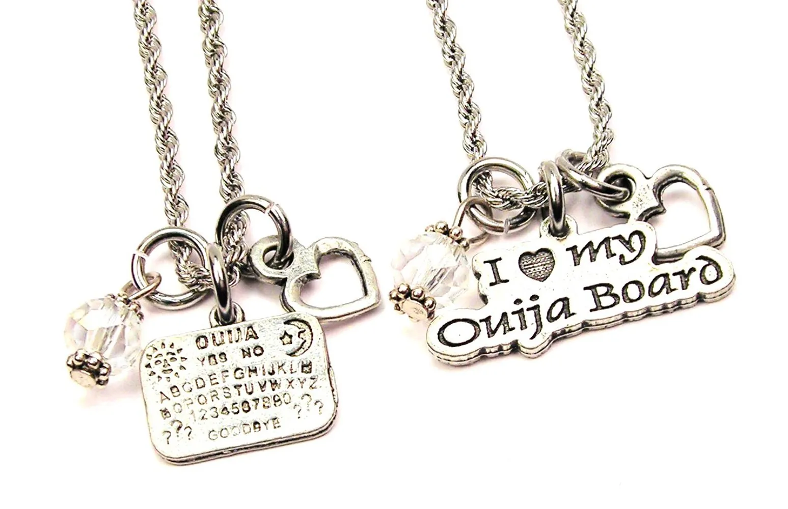 Ouija Board Set Of 2 Rope Chain Necklaces