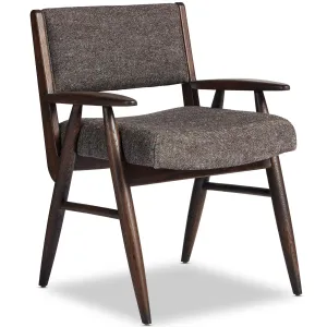 Papile Dining Arm Chair, Hasselt Ebony