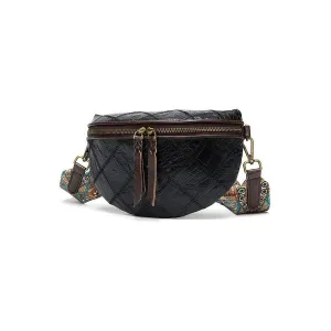 PatchLuxe Colorful Leather Flap Messenger Clutch Bag