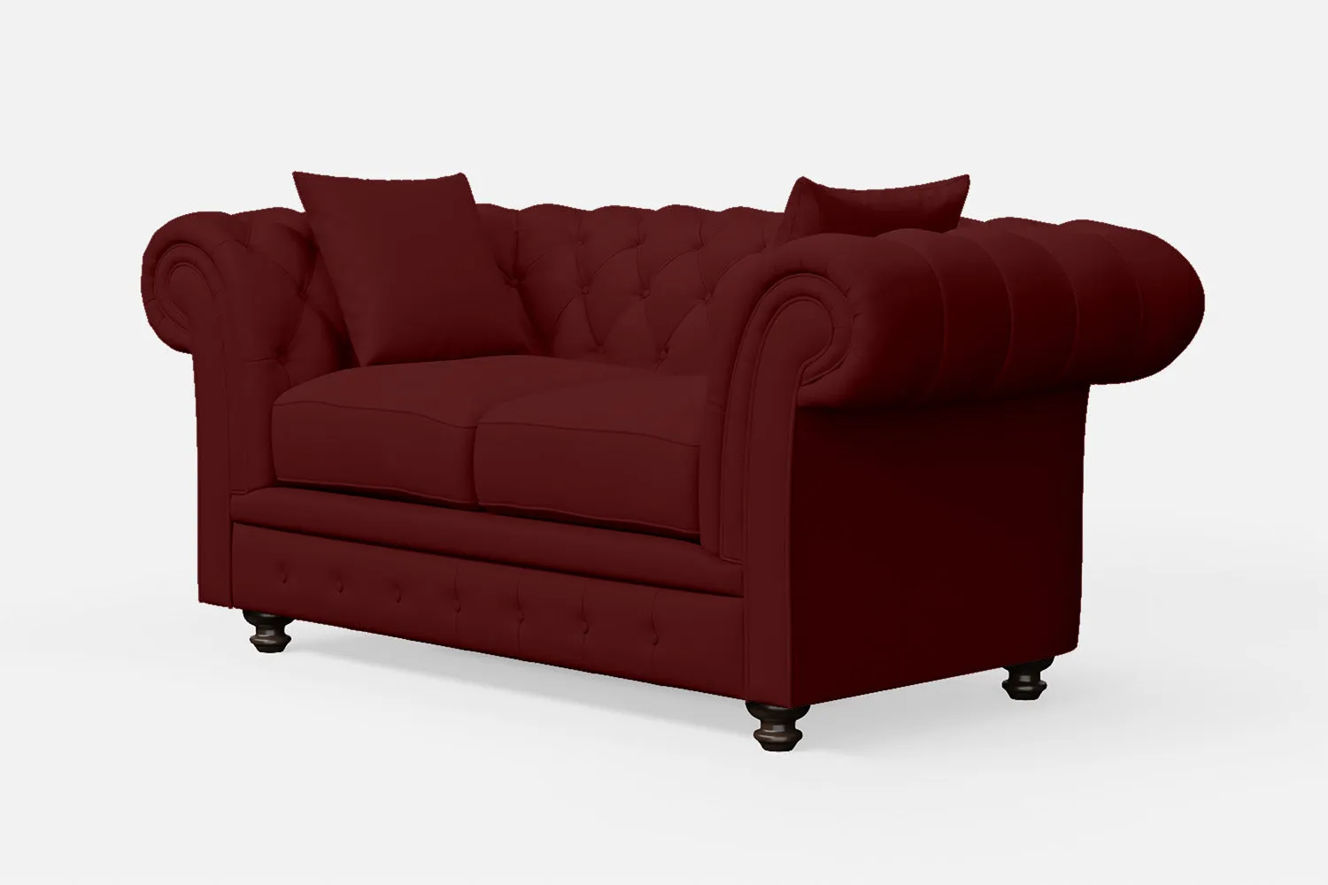 Pesaro 2 Seater Sofa Red Leather