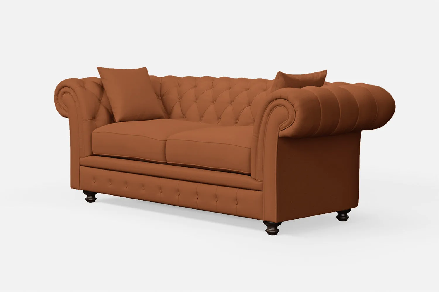 Pesaro 3 Seater Sofa Tan Brown Leather