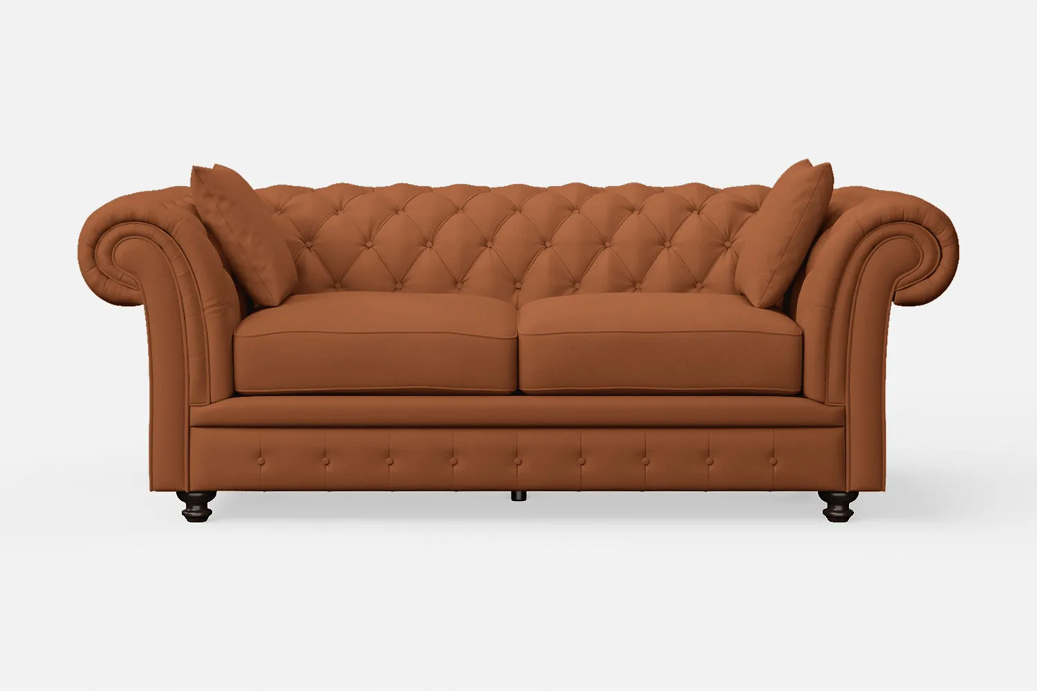 Pesaro 3 Seater Sofa Tan Brown Leather