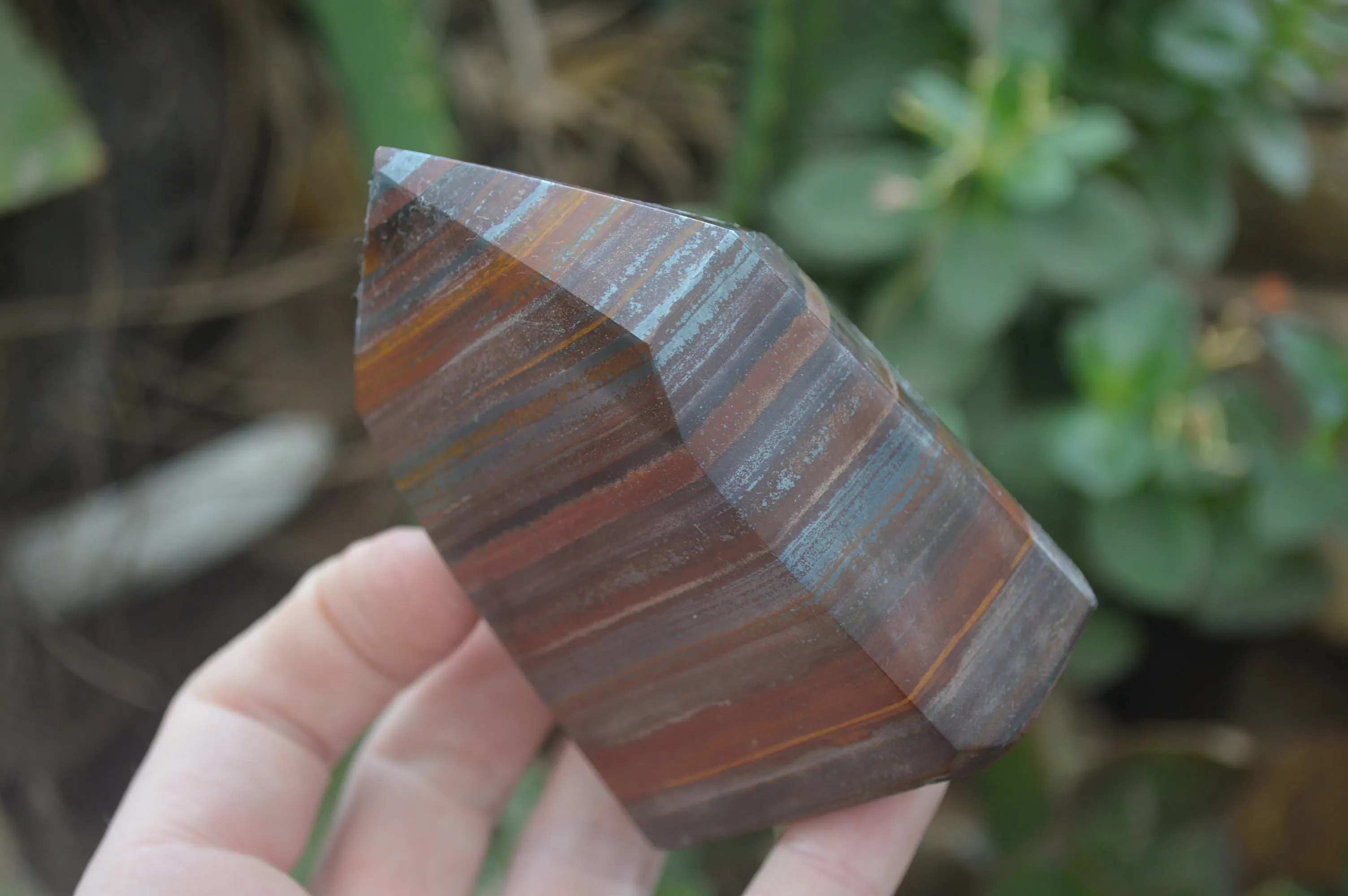 Polished Tiger Iron Jasper Points x 4 From South Africa