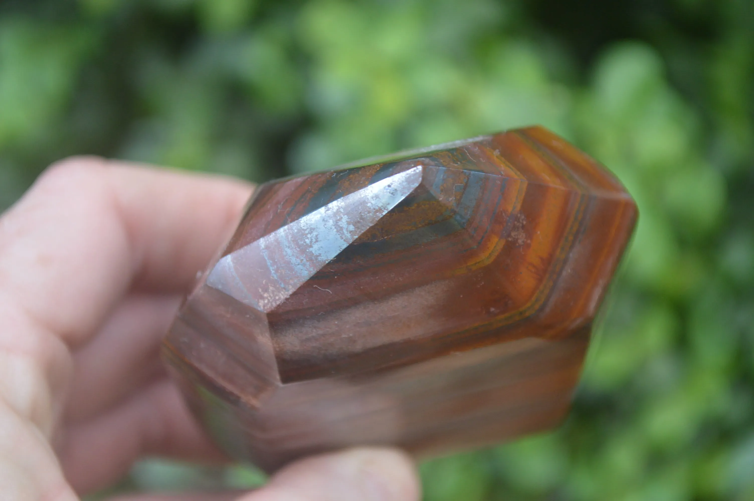 Polished Tiger Iron Jasper Points x 4 From South Africa