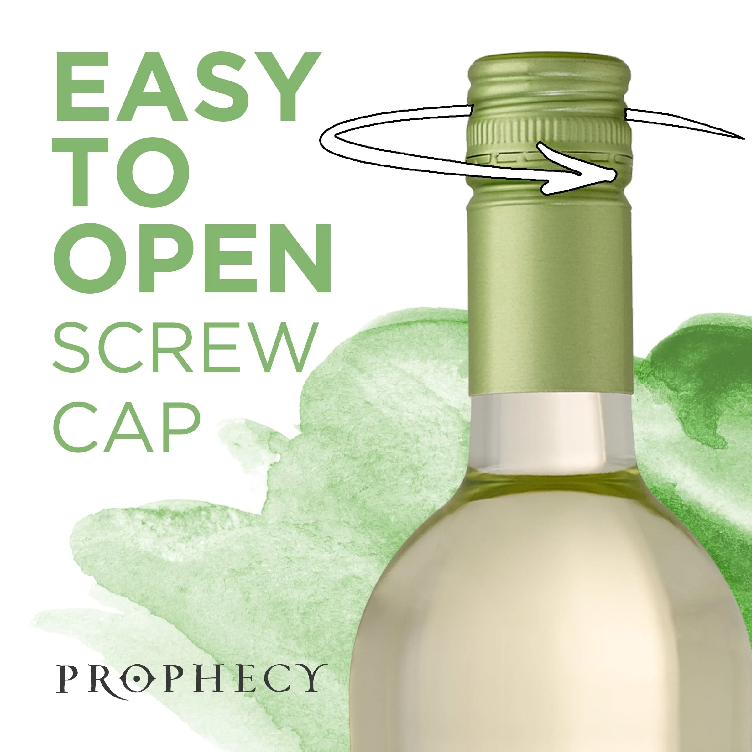 Prophecy Wines Sauvignon Blanc Wine, New Zealand, 750ml Glass Bottle