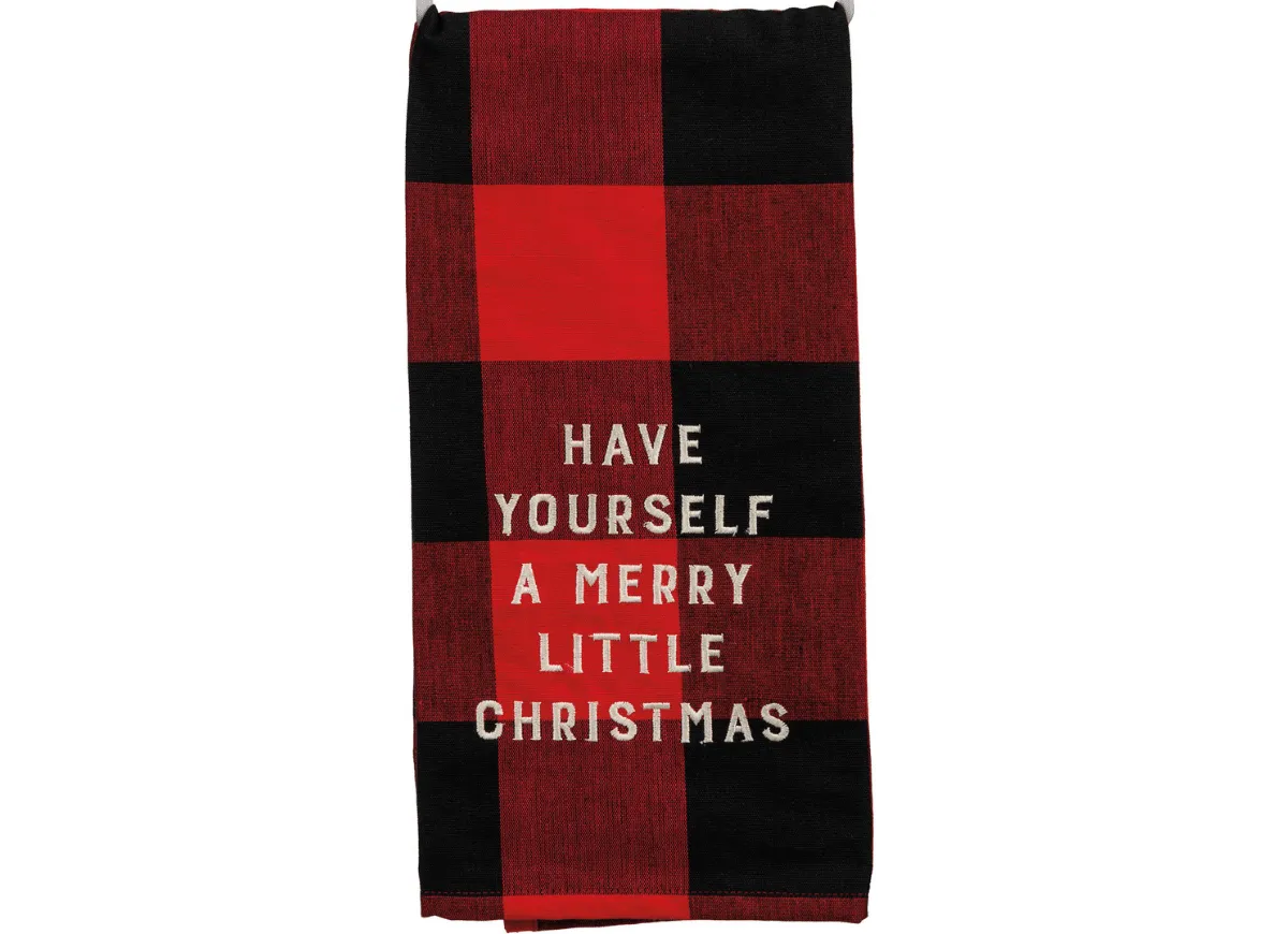 Red and Black Buffalo Check Kitchen Towel