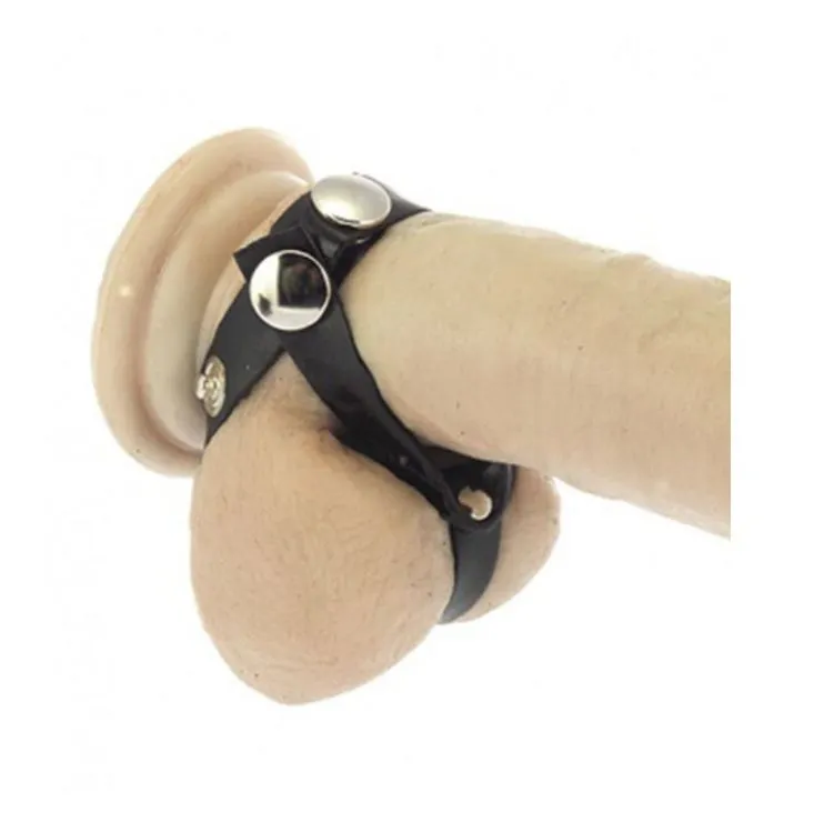 Rimba Leather Cock Ring Encasement