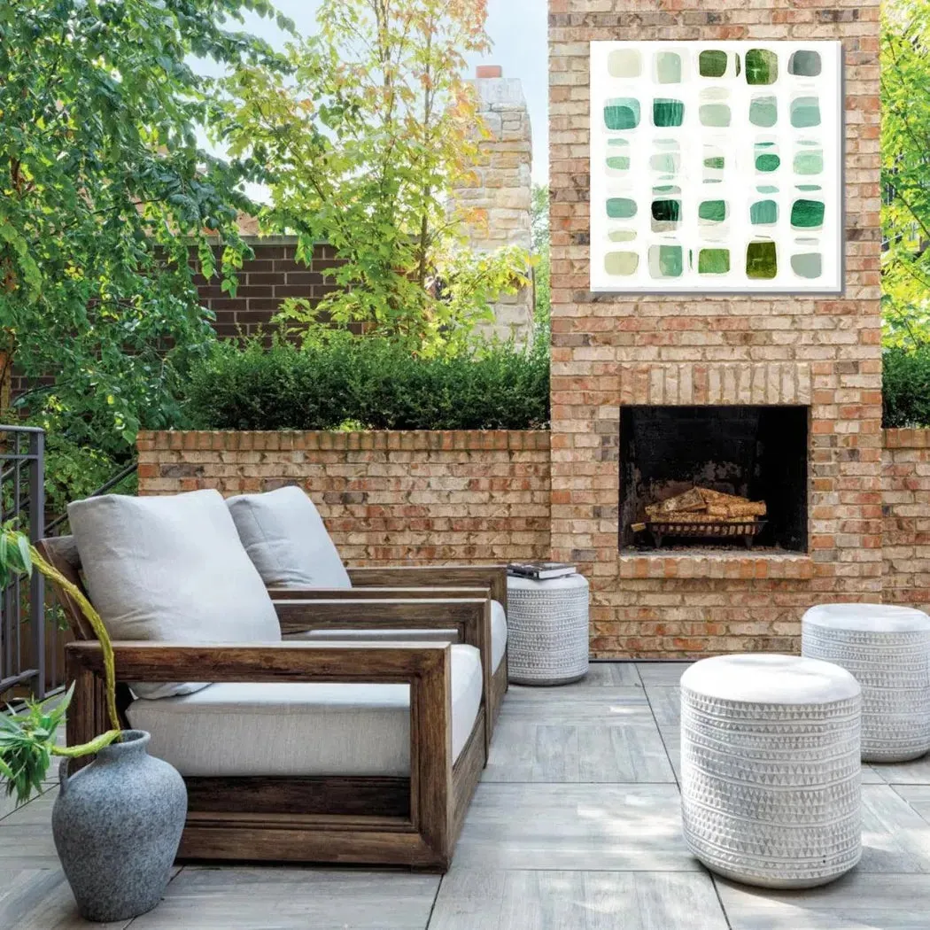 Squares Square Indoor Outdoor Wall Art - Weather Resistant