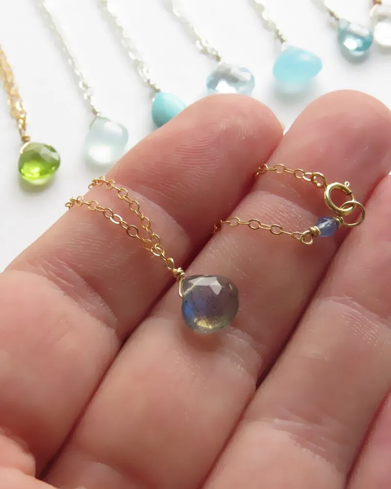 Tiny Gemstone Necklace