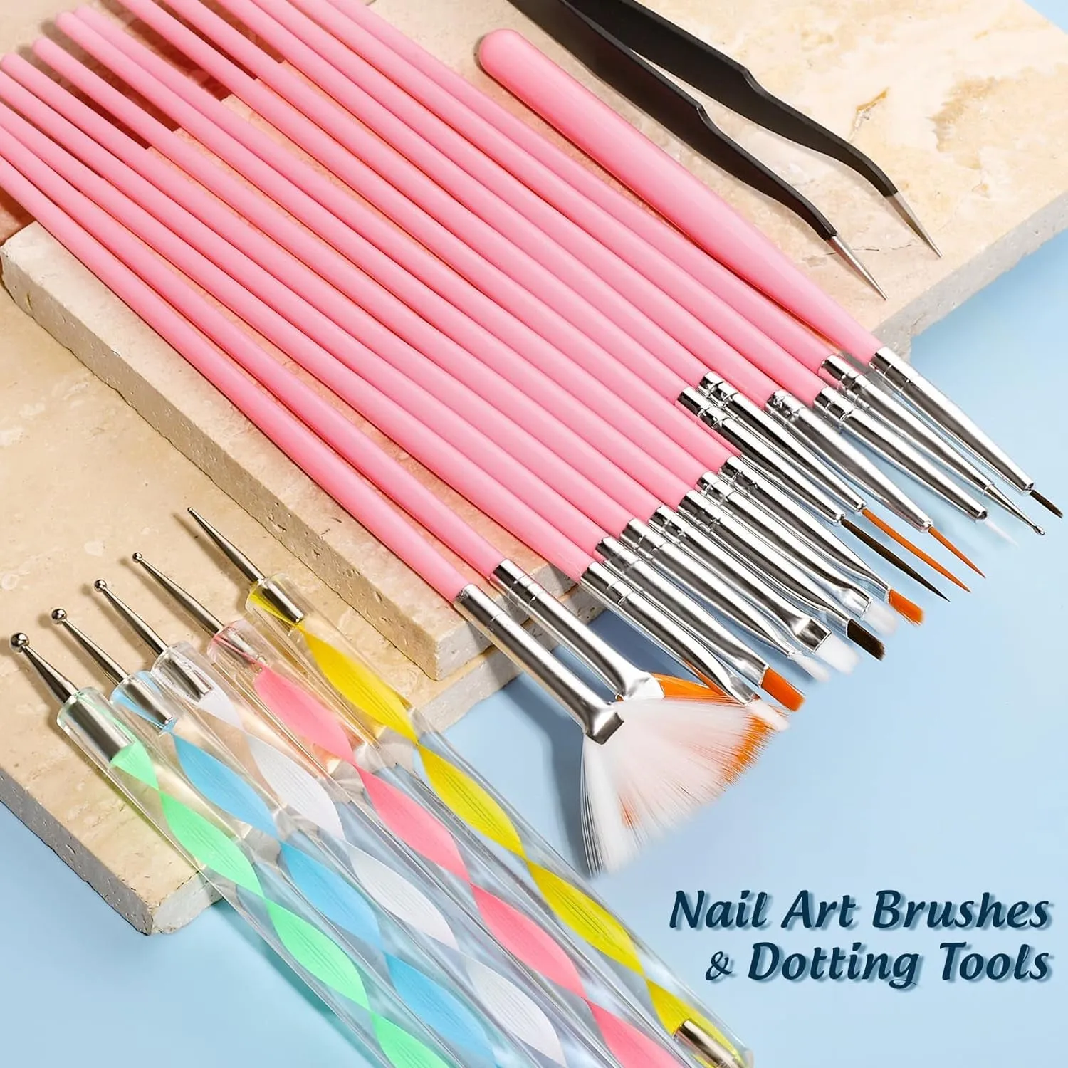 Ultimate Nail Art Master Kit: Brushes, Dotting Tools, Rhinestones & Stickers for Stunning Designs