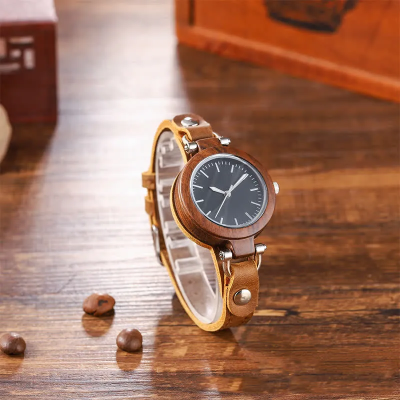 Women's Elegant Lightweight Natural Wooden Watch